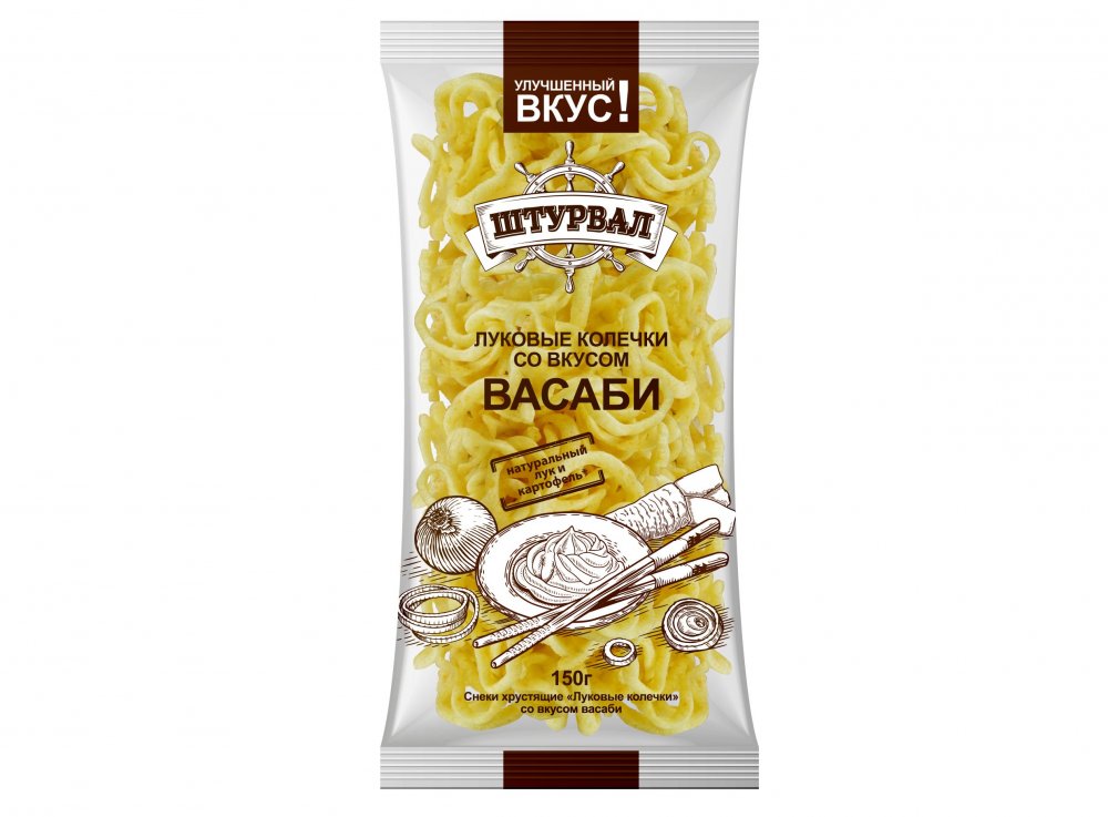 Луковые колечки с васаби 150г