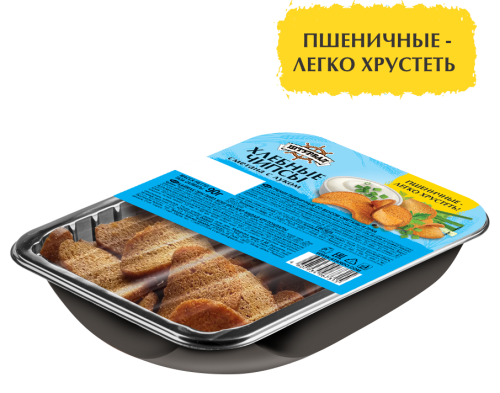 Хлебные чипсы со вкусом сметаны и лука 90г 