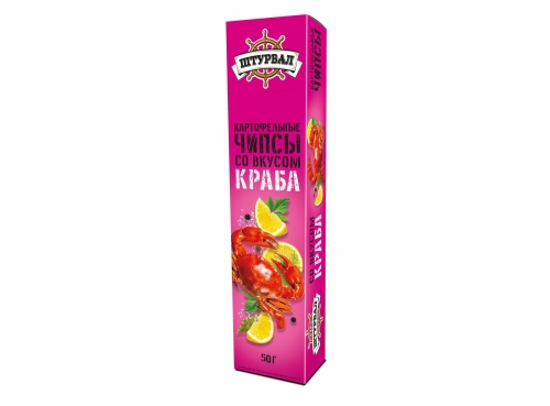 Картофельные пластинки с крабом 50г