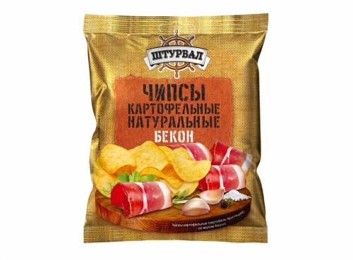Чипсы со вкусом бекона 70г