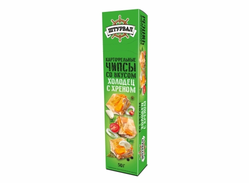 Картофельные пластинки холодец с хреном 50г